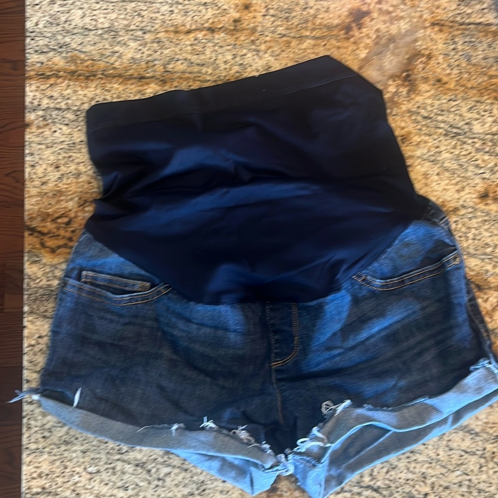 Denim Maternity Shorts